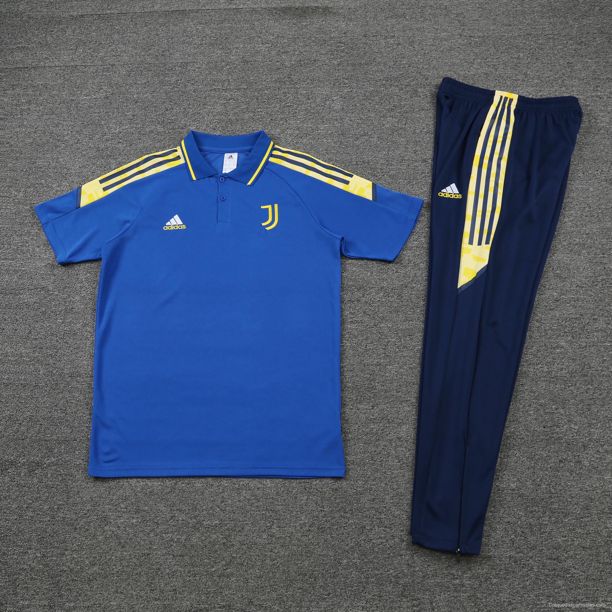 Juventus POLO kit blue and yellow stripes(not supported to be sold separately)