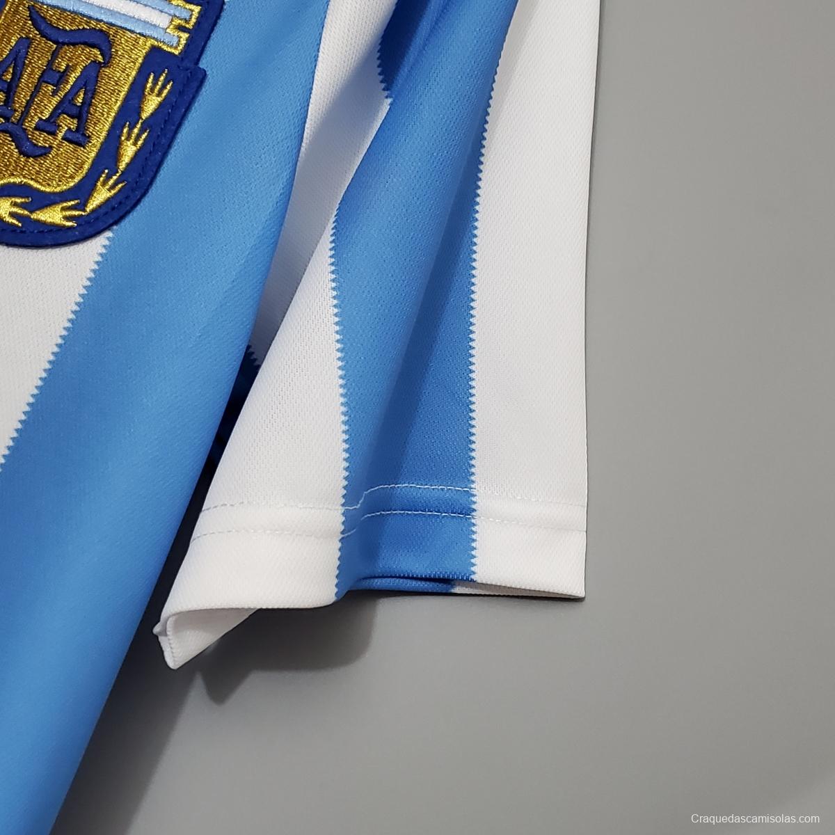 Retro 1986 Argentina home Soccer Jersey