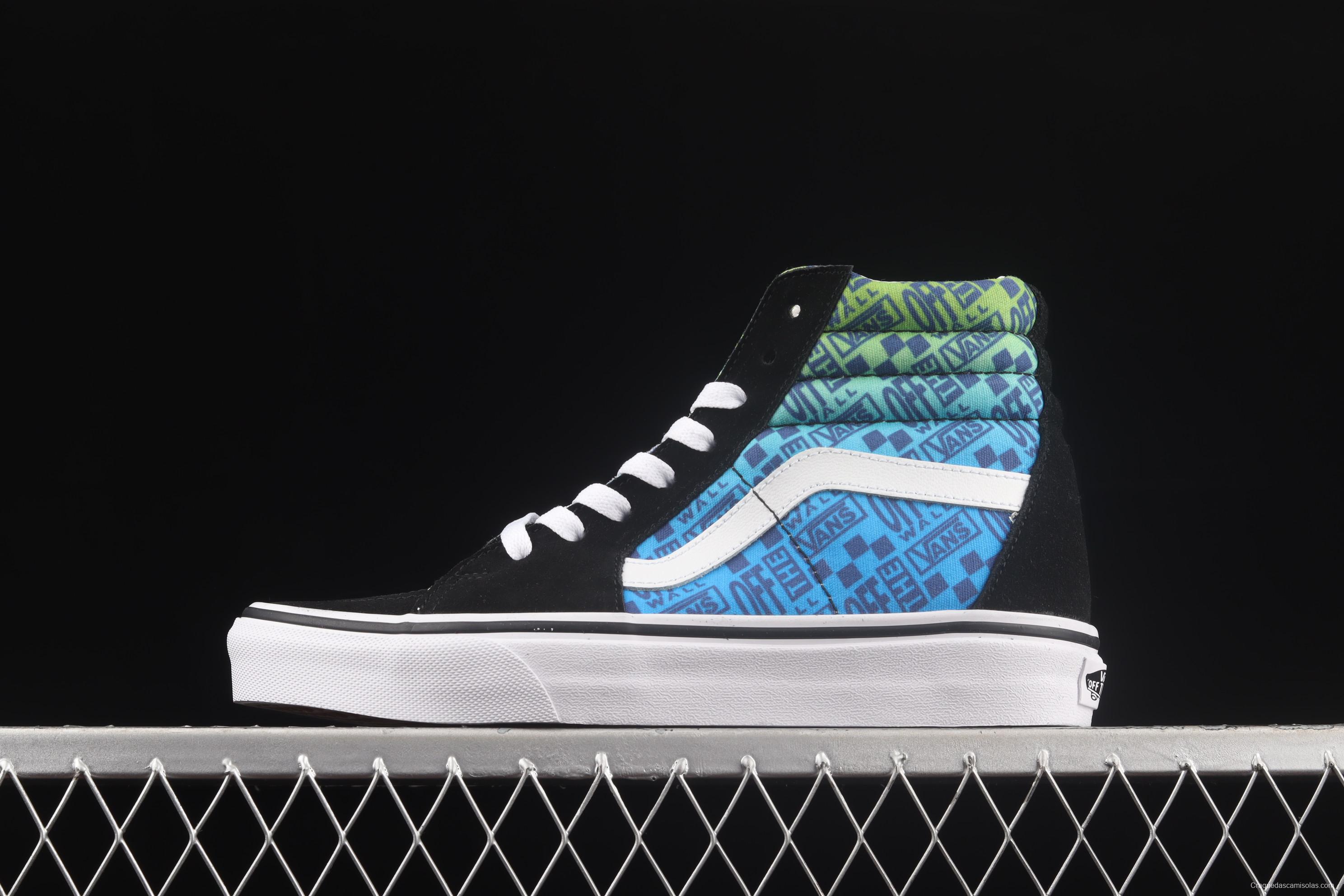 Vans Sk8-Hi Slim graded letter printed high-top casual board shoes VN0A3CSM6RF