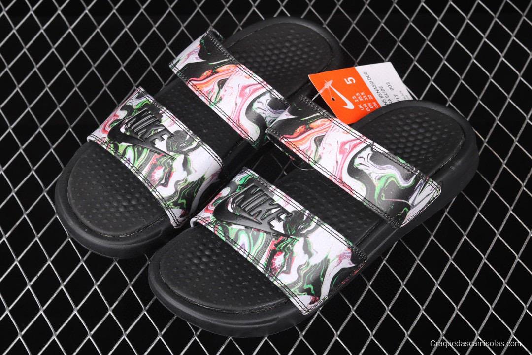 NIKE Benassi Swoosh # double belt ninja slipper series # authentic slippers life all kinds of summer beach slippers 819717-003