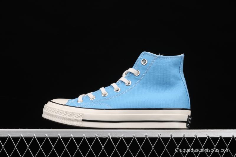 Converse Chuck 70s new spring color lake water blue matching high-top casual board shoes 171566C