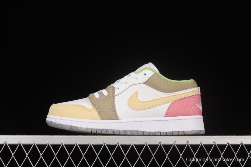 Air Jordan 1 Low Candy Color Sports Culture Basketball Shoes DJ0341-100