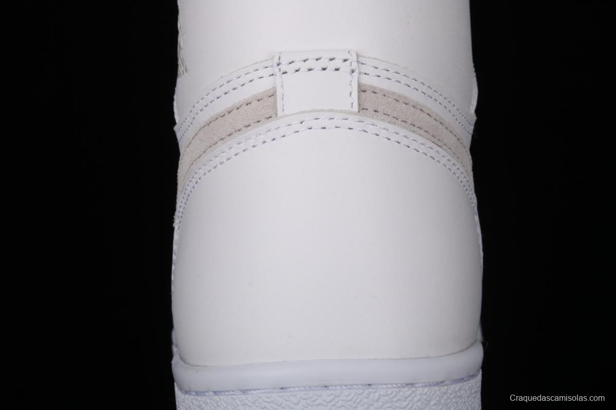 Air Jordan 1 Hi 85 repeated engraving of white gray BQ4422-100