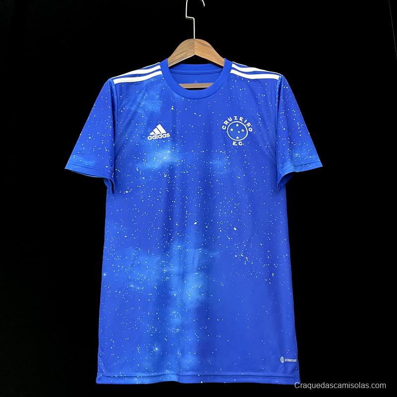 22/23 Cruzeiro Home Soccer Jersey