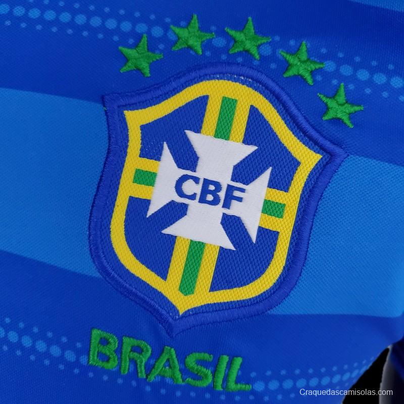 2022 Brazil POLO Blue Stripe