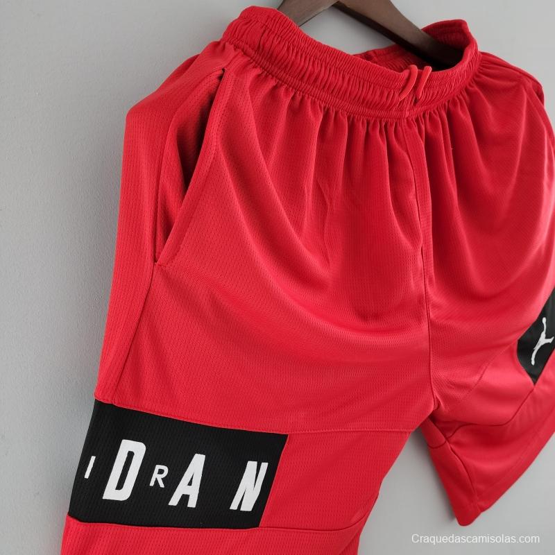 2022 NBA Jordan Shorts Red