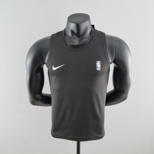 2022 Nike/NBA Pure Black Vest Shirts #K000201