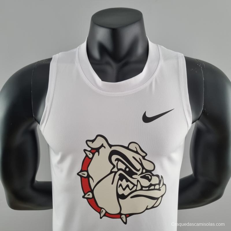 2022 Nike White Vest Shirts "Dog Logo "#K000192