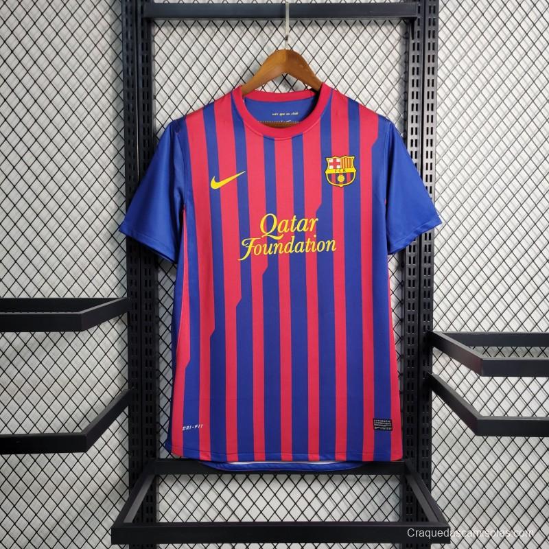 Retro 11-12 Barcelona Home Soccer Jersey