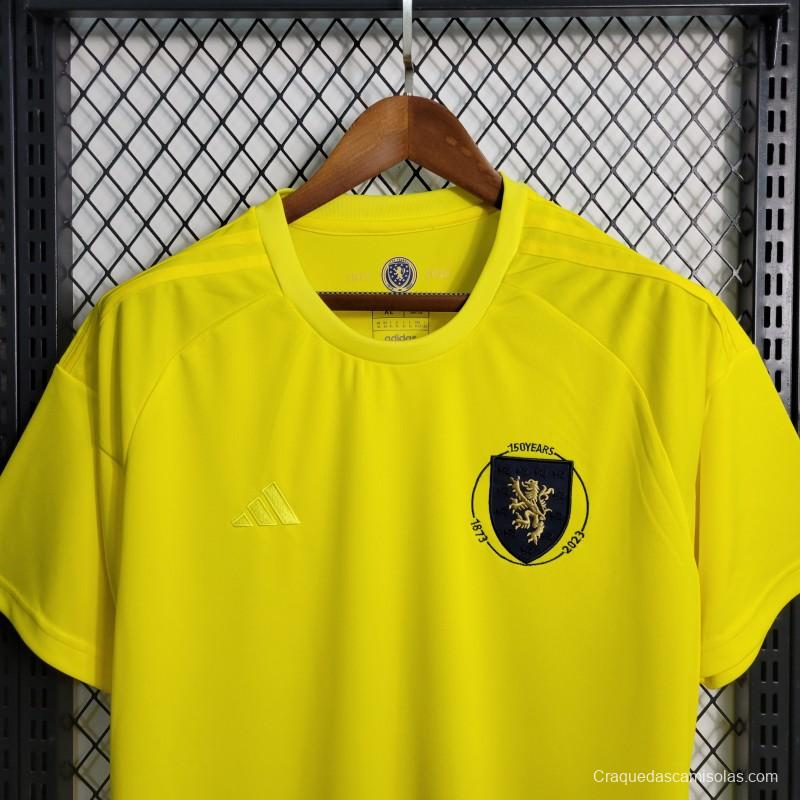 2023 Scotland 150th Yellow Goalkeeper Jersey