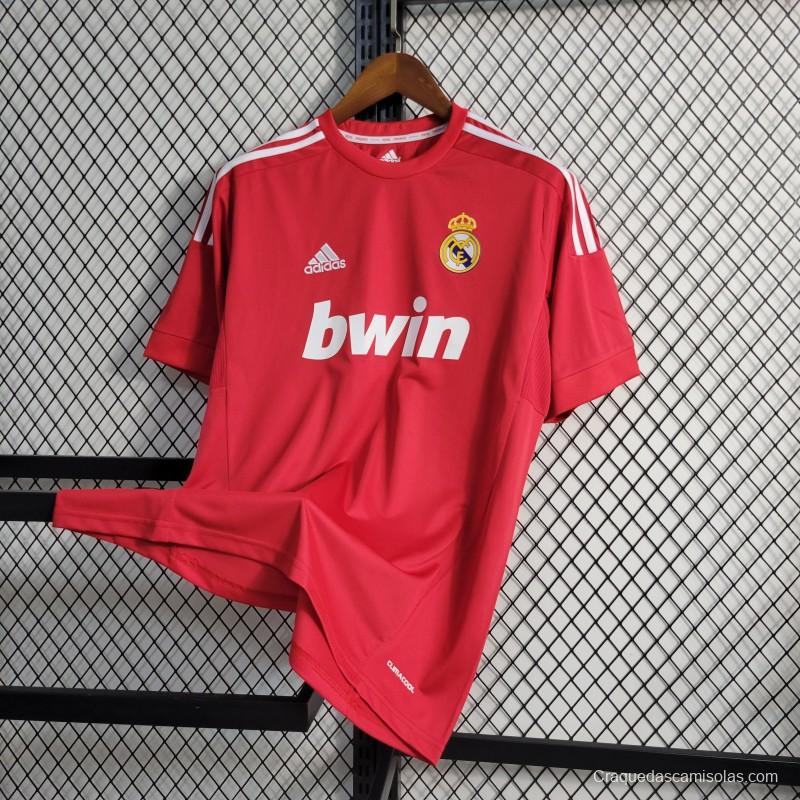 Retro11-12 Real Madrid Away Red Jersey