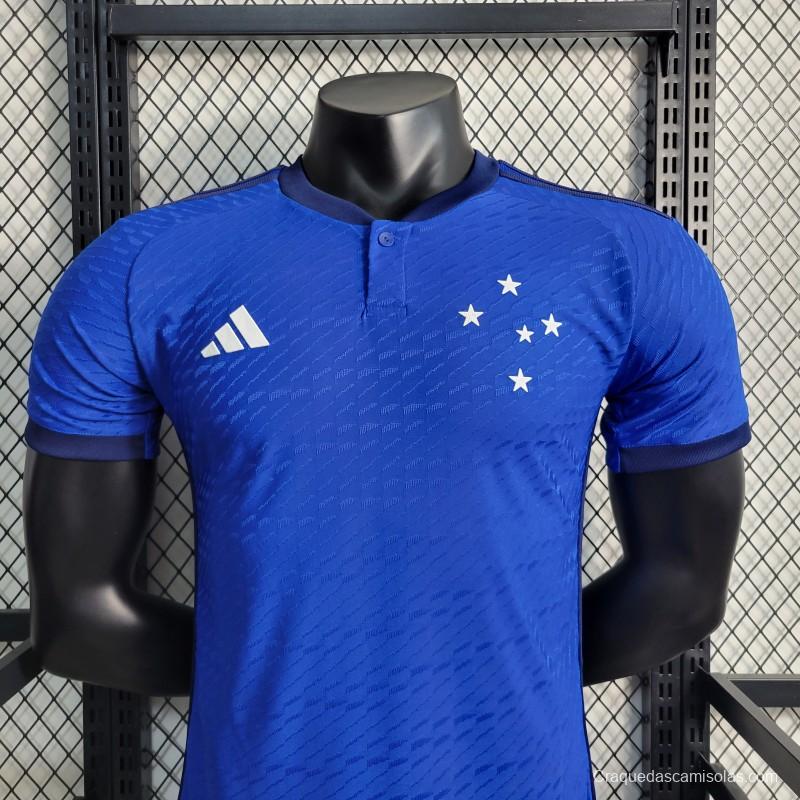 Player Version 23-24 Cruzeiro Home Soccer Jersey