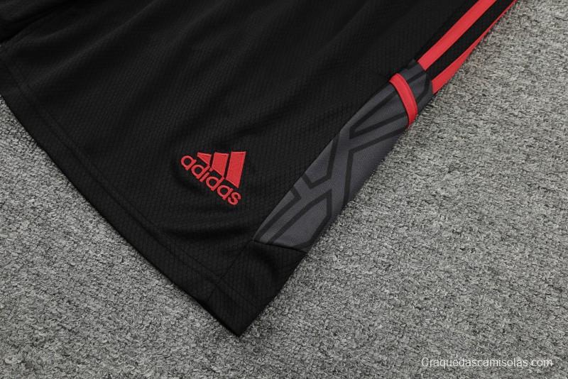 23-24 Bayern Munich Black Red Short Sleeve+Shorts