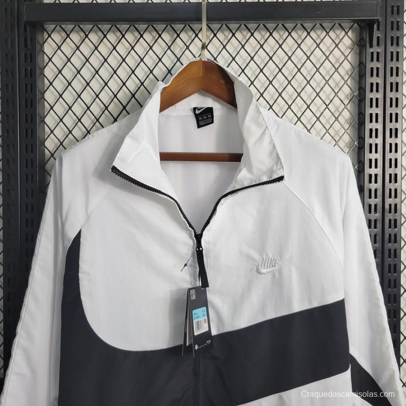 2023 Nike White Black Windbreaker