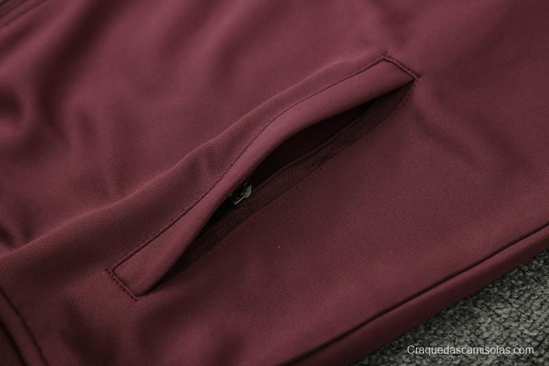 24/25 Barcelona Wine Full Zipper Jacket +Long Pants