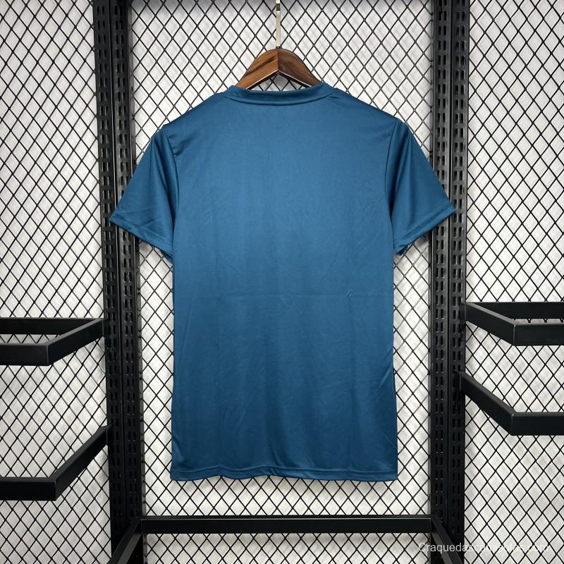 2024 Nike Ocean Blue Cotton T-shirt  #1032