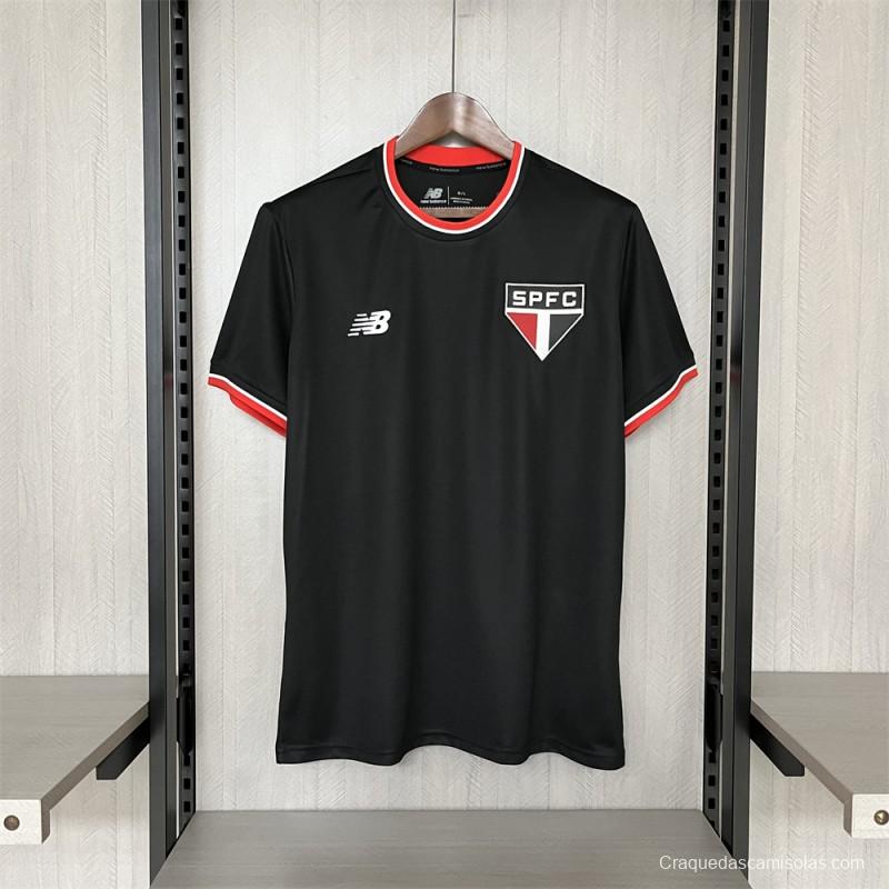 24/25 Sao Paulo Black Jersey S-XXXXL