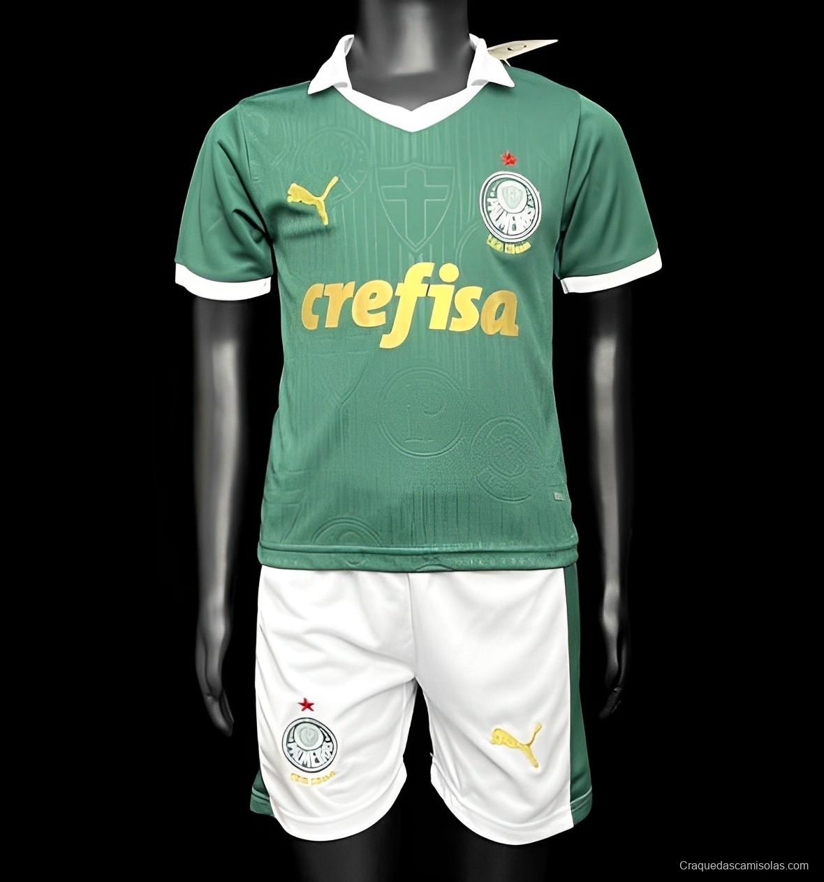 24/25 Kids Palmeiras Home Jersey