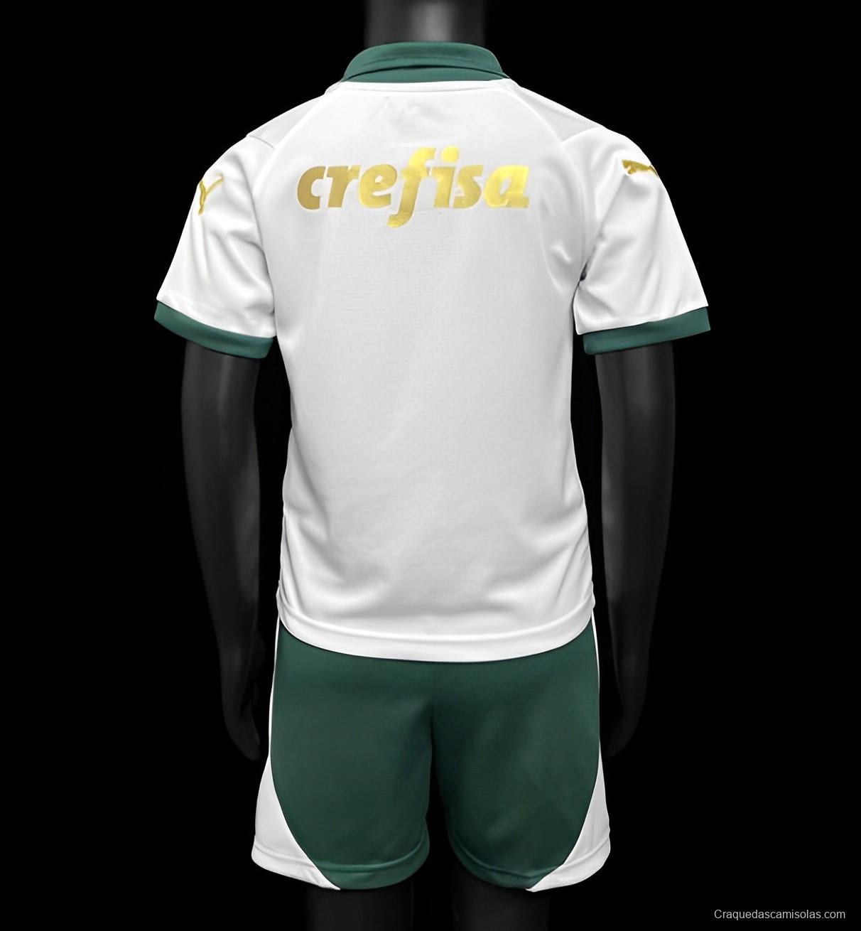 24/25 Kids Palmeiras Away White Jersey